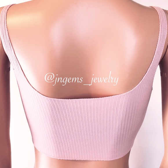 Sexy Color Spaghetti Strap Crop Top Women Back - Picture 4 of 6